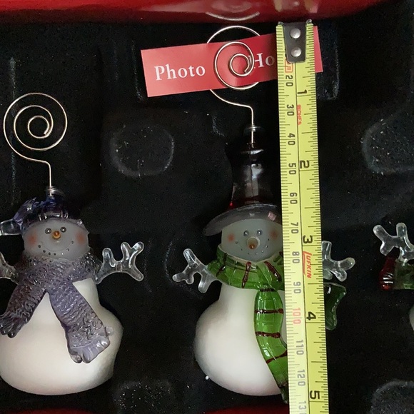 St Nicholas Square Snowman photo holders - set of 3 -original packaging - Picture 5 of 7